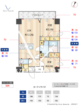 S-RESIDENCE押上South 503 【東京都押上駅】 の間取り図