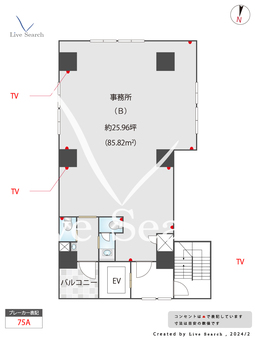 SNT日本橋ビル 10F 【東京都人形町駅・茅場町駅】 の間取り図