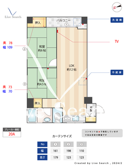 景雲ハイツ 201 【福岡県西鉄平尾駅】 の間取り図