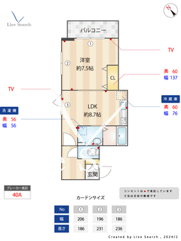 Aoi グリーンパレス  401 【東京都戸越銀座駅】 の間取り図