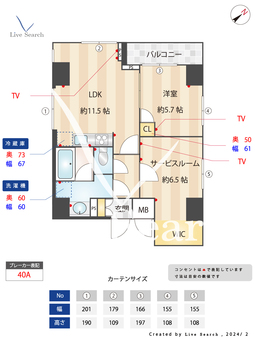 プレール・ドゥーク月島Ⅱ 201 【東京都月島駅】 の間取り図