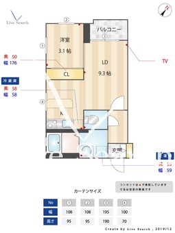 ＣＡＭＥＬＬＩＡ　ＧＡＲＤＥＮ 501 【福岡県大橋駅】 の間取り図