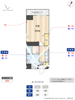 ベルエアー塚本 203 【兵庫県兵庫駅】 の間取り図