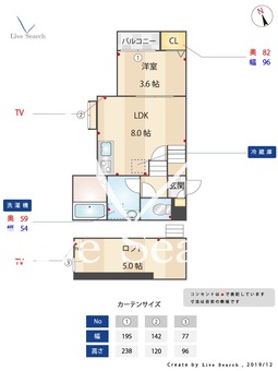 Joinus 201 【福岡県七隈駅】 の間取り図