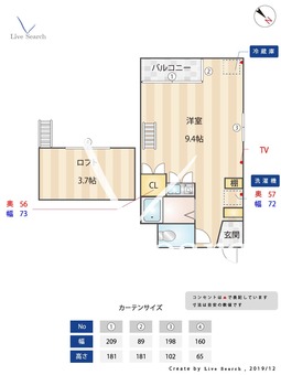 アップル片江 207 【福岡県七隈駅】 の間取り図