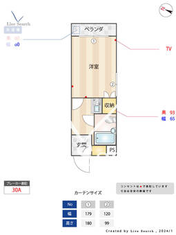 翼パレス 201 【東京都西新宿五丁目駅】 の間取り図