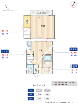 中道通  【兵庫県新開地駅】 の間取り図
