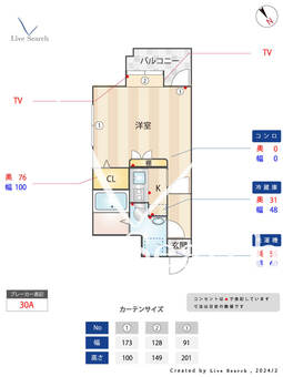 エステート・モア・赤坂 713 【福岡県赤坂駅】 の間取り図