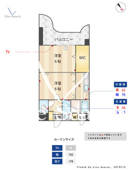 グランドステイツ薬院ギャラリー 604 【福岡県薬院駅】 の間取り図
