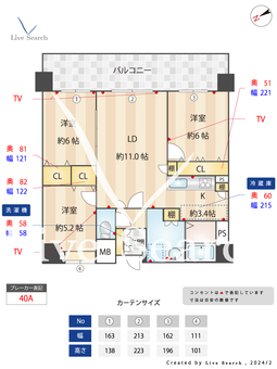 クレストフォルム上野グランステージ 415 【東京都上野駅】 の間取り図
