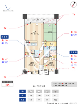 天神パーク・ホームズ 602 【福岡県中洲川端駅】 の間取り図