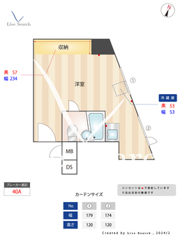 ロータリー大和 510 【福岡県櫛田神社前】 の間取り図