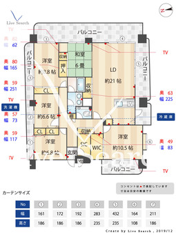 ハウベスト大濠公園 901 【福岡県大濠公園】 の間取り図