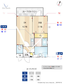ドリームライフ博多駅南 601 【福岡県博多駅】 の間取り図
