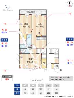 エスタシオン 201 【東京都保谷駅】 の間取り図