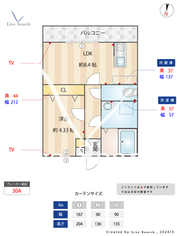 La Balance（ラ・バロンス） 201 【福岡県新飯塚駅】 の間取り図