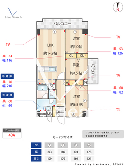 飯田橋第2パークファミリア_間取り図