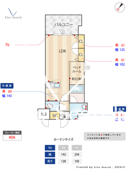 サンクス博多駅南 1101 【福岡県博多駅】 の間取り図