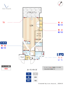 サンクス博多駅南 1103 【福岡県博多駅】 の間取り図