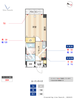 ビエラコート西新 505 【福岡県西新駅】 の間取り図