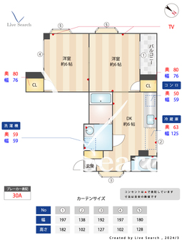イリス白金 204 【福岡県薬院駅】 の間取り図