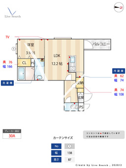 スカイガーデン別府 202 【福岡県別府駅】 の間取り図