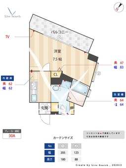 ベネフィス赤坂 802 【福岡県桜坂駅】 の間取り図