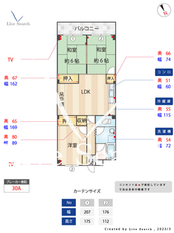 中作大観ハイツ_間取り図