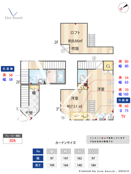 サクラシンマチU 04 【桜新町駅】 の間取り図