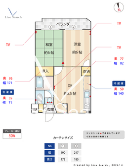 ヴィラクレール 206 【東京都鷺ノ宮駅】 の間取り図