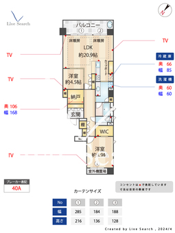 グランドメゾン大濠ORGA 201 【福岡県六本松駅】 の間取り図
