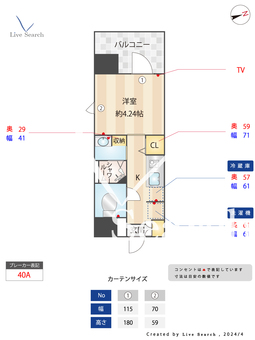 パグーロ西新南 401 【福岡県別府駅】 の間取り図