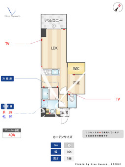 W3 802 【福岡県天神南駅】 の間取り図