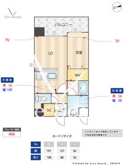 パグーロ城西 901 【福岡県西新駅】 の間取り図