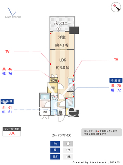 RJRプレシア高砂 1404 【福岡県千代県庁口駅】 の間取り図