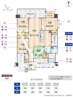 リヴィエール室見リゾシア 501 【福岡県室見駅】 の間取り図