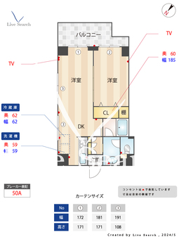 ジェントリィコート 201 【東京都西新宿五丁目駅】 の間取り図