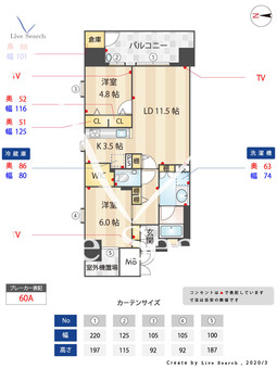 サンメゾン大濠公園北 802 【福岡県大濠公園駅】 の間取り図