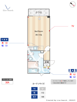 FABRIC HATSUDAI 201 【東京都初台駅】 の間取り図