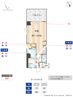 Tレジデンス 406 【東京都高田馬場駅】 の間取り図
