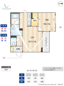 Premias　K　室見 201 【福岡県室見駅】 の間取り図
