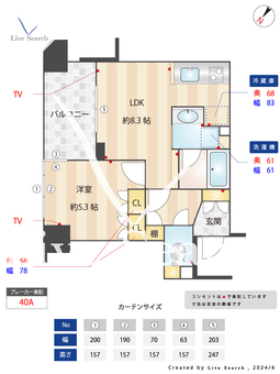 エコロジー柳橋レジデンス 402 【東京都浅草橋　徒歩6分】 の間取り図