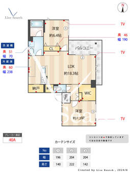 ウィステリア若松町 301 【東京都若松河田駅】 の間取り図