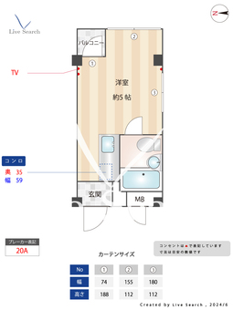第二黒沢コーポ 204 【東京都東小金井駅】 の間取り図