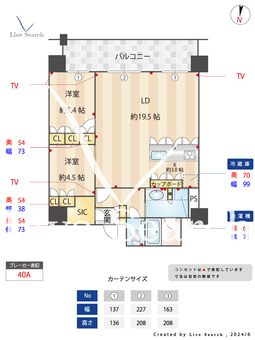 MJR赤坂タワー 1205 【福岡県赤坂駅】 の間取り図