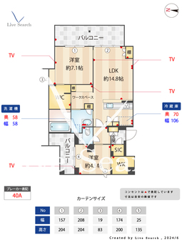 クオリスタ 301 【新川崎駅】 の間取り図