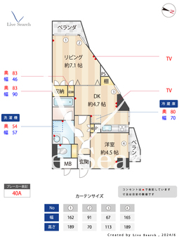 パレ・ドール目白 402 【東京都副都心線雑司が谷駅】 の間取り図