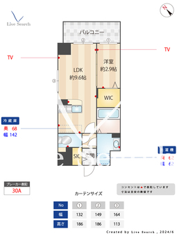 パークサイド博多駅東 404 【福岡県東比恵駅】 の間取り図