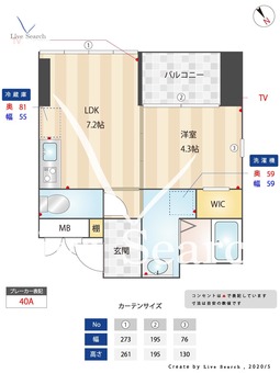 kavka takasago 1001 【福岡県渡辺通駅】 の間取り図