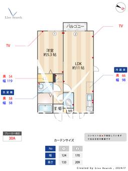 目白サンハトリ 201 【東京都山手線目白駅】 の間取り図